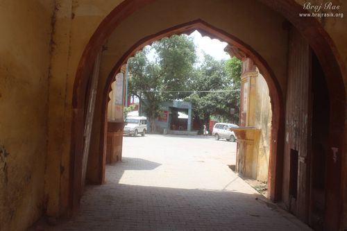 Close view of the gate from which Vasudev Ji brought little Krishna in Gokul Mahavan