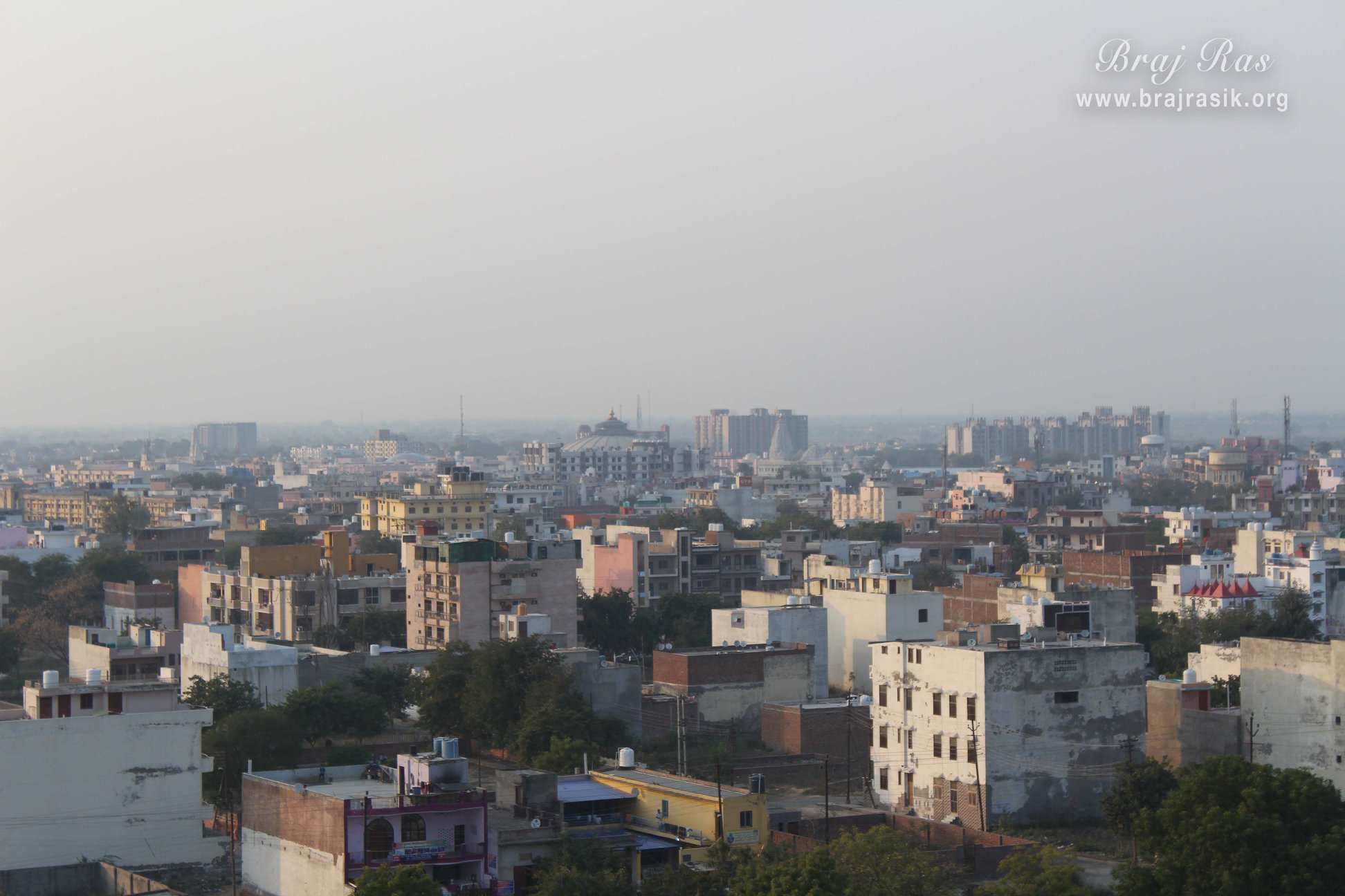 Vrindavan city view near Pagal Baba Ashram