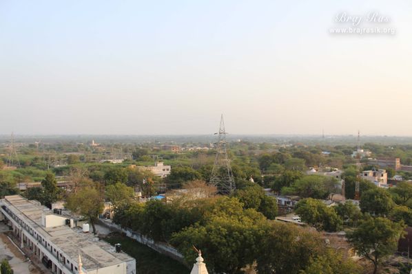 A nice view of green fields near Pagal Baba Ashram