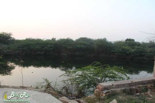 An old photo of Prem Sarovar - Barsana