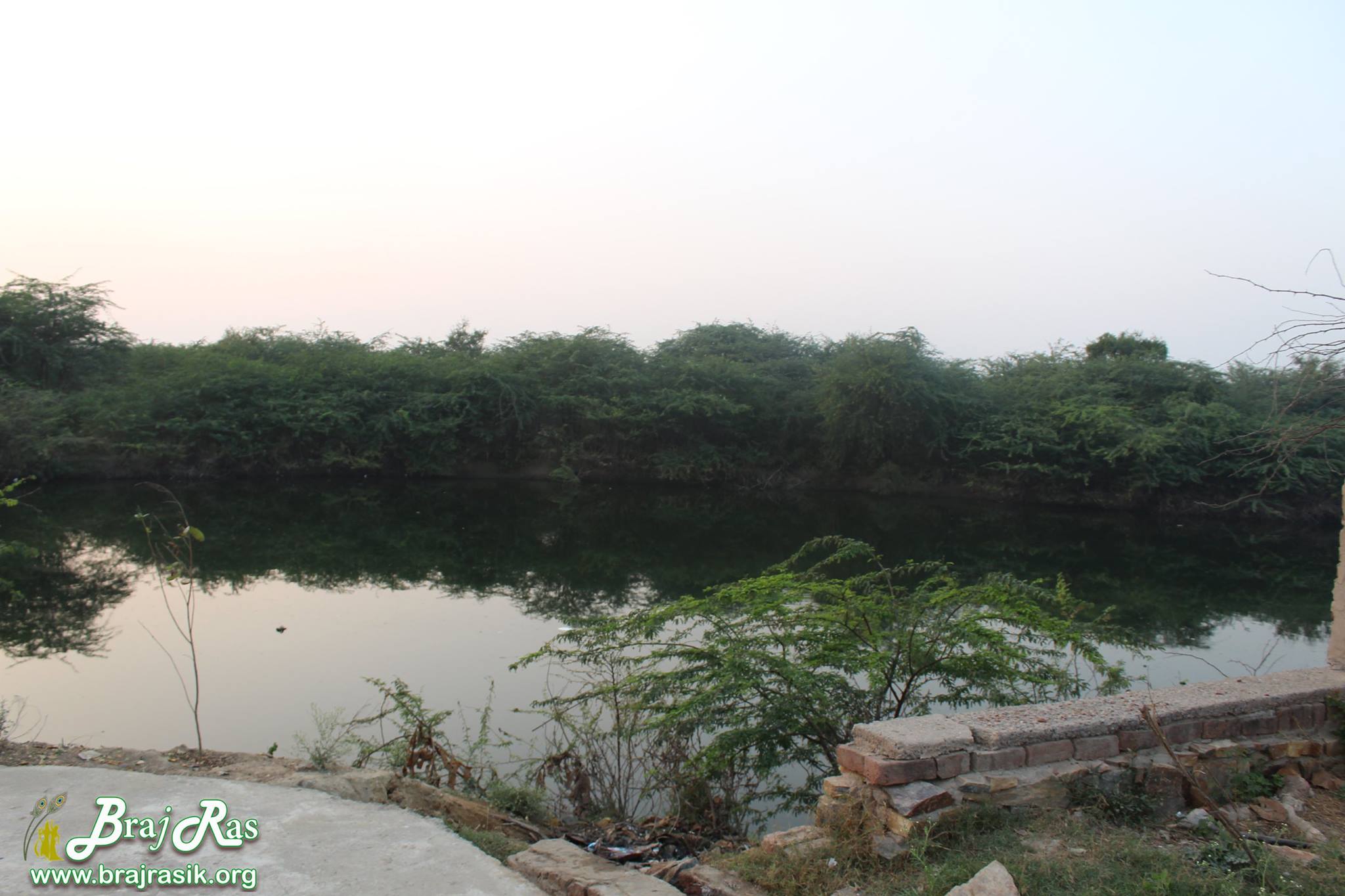 An old photo of Prem Sarovar - Barsana