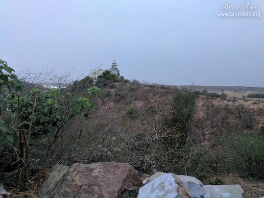 Another view of Radharani Temple from Morkuti, Barsana