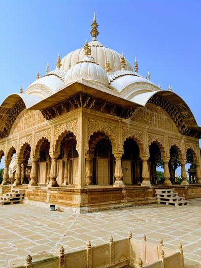 A beautiful temple at Kusum Sarovar