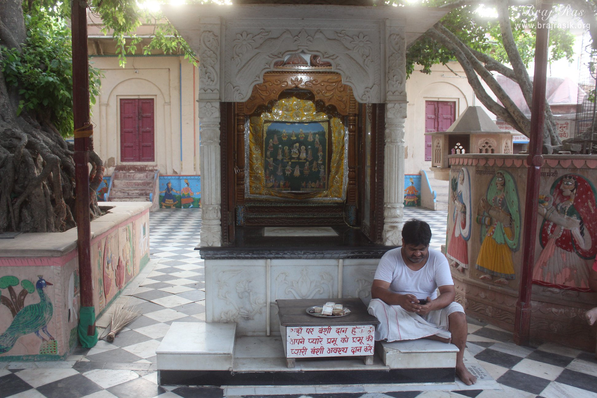 Charan darshan and Maharaas darshan at Banshi Vata, Vrindavan