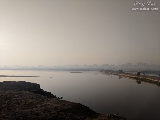 A nice view of Shri Yamuna Maharani in Bel Van, Braj