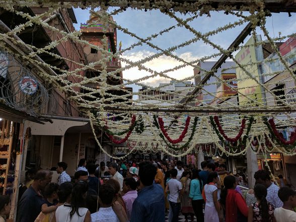View of outside gate of Shri Bankey Bihari Temple, Vrindavan
