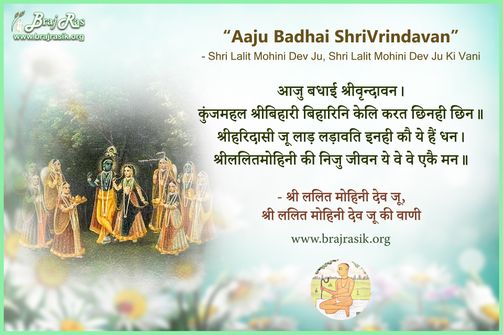 Aaju Badhai ShriVrindavan - Shri Lalit Mohini Dev Ju, Shri Lalit Mohini Dev Ju Ki Vani, Ras Ke Pad (63)