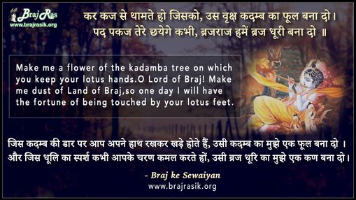 Kar Kanj Se Thaamte Ho Jisko - Braj Ke Sewaiyan