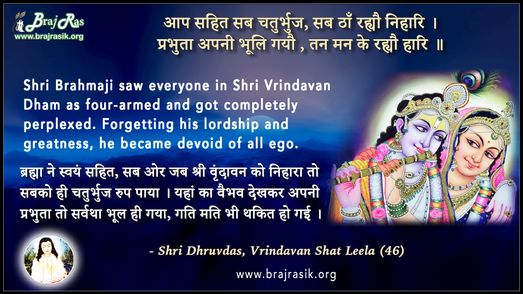 Aap Sahit Sab Chaturbhuj - Shri Dhruvdas, Vrindavan Shat Leela (46)