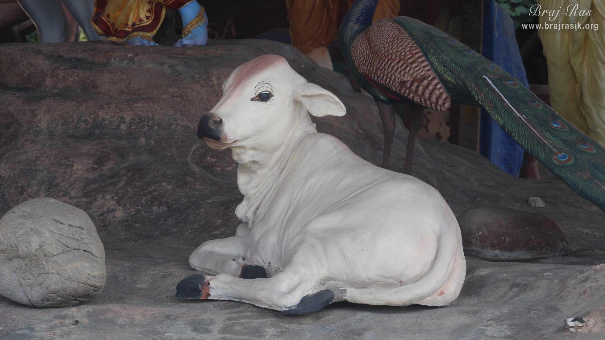 Beautiful Cow statue at Prem Mandir, Vrindavan