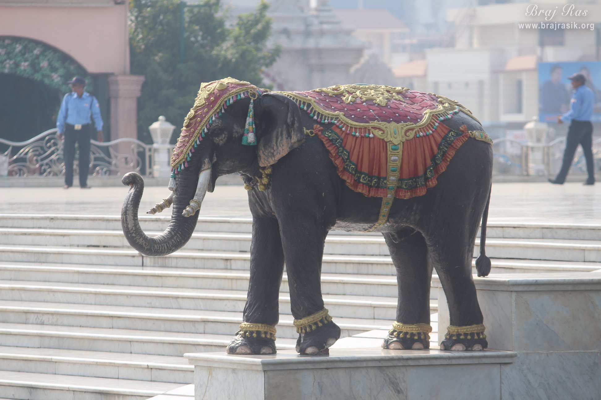 Beautiful Elephant statue at Prem Mandir, Vrindavan
