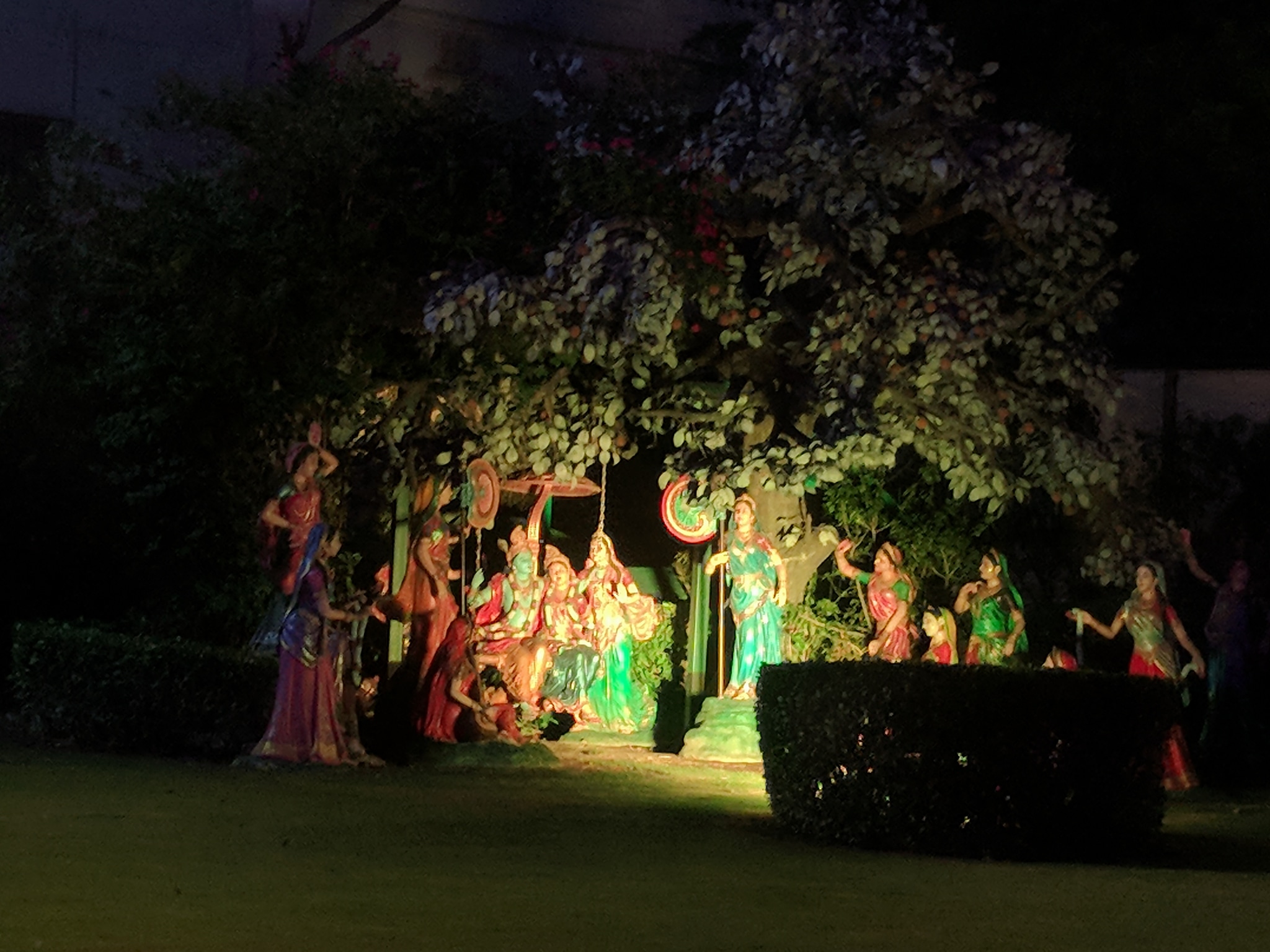 Jhulan Leela at Prem Mandir, Vrindavan