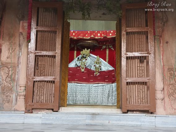 Darshan of Shri Rasik Bihari Ji, served by Shri Rasik Bihari Dev at Shri Rasik Bihari Temple, Vrindavan.