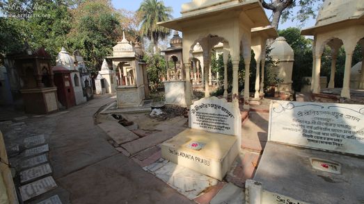 Shri Advaita Prabhu's Samadhi along with other saints at 64 Samadhis - Shri Chaushatt Mahant Samadhi Mandir Pastimes - Vrindavan