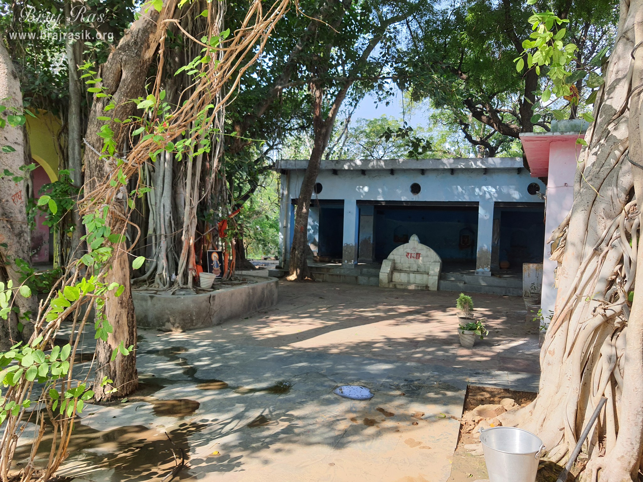 A nice inside view at Shri Radha Bagh, Barsana