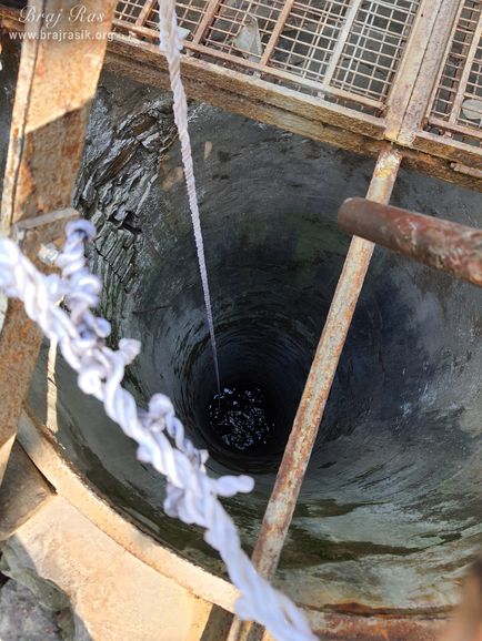The well whose water is used in Shri Radharani Temple, Barsana at Shri Radha Bag, Barsana