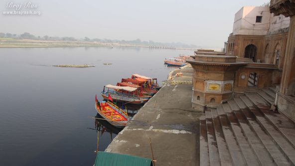 Classic view of Keshi Ghat, Vrindavan