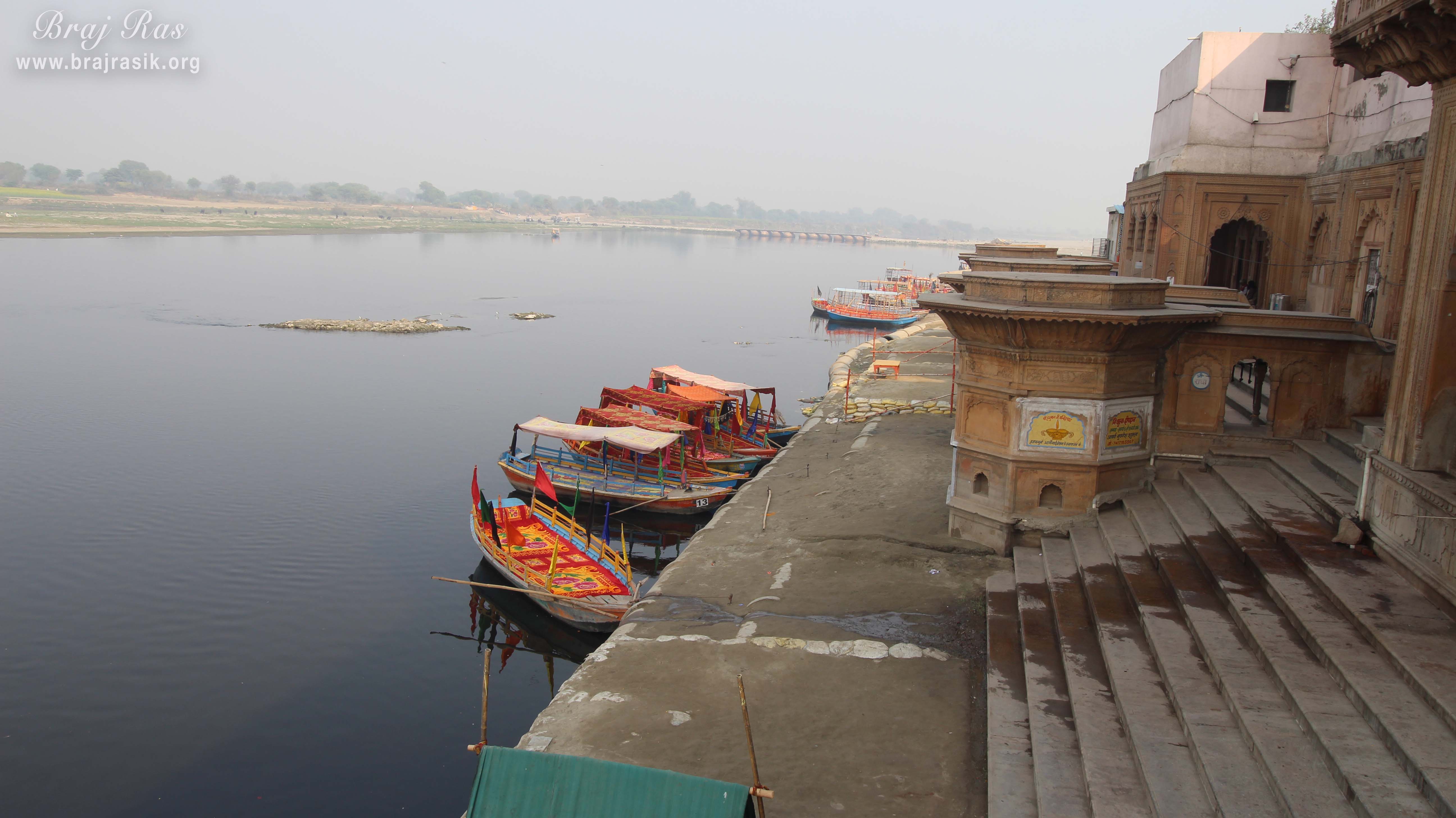 Classic view of Keshi Ghat, Vrindavan