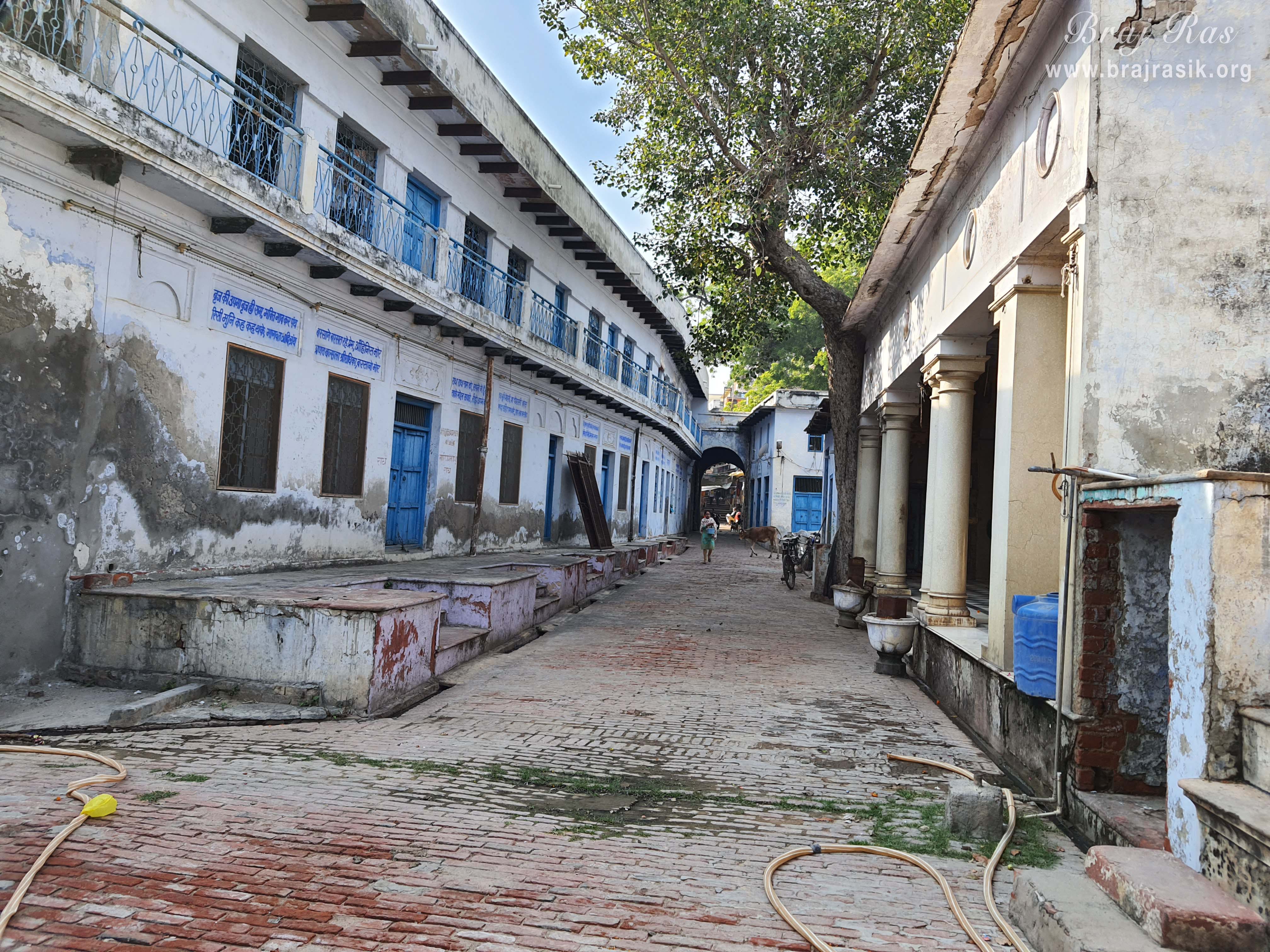 A small pathway towards Shri Vrishbhanu Bagh, Barsana.