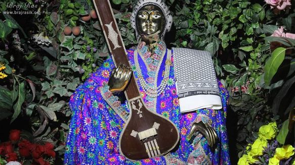 Shri Swami Haridas Ji at Swami Haridas Kunj Kutir.
