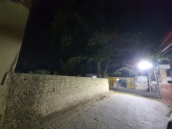 Glimpses of Kunj lane near Madan Tera near Yamuna bank, Vrindavan at night.