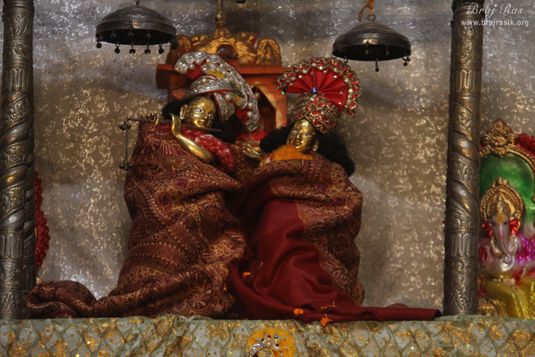 Shri Radha Madhav at Shri Vilvamangal Thakur's Samadhi located at Gopinath Bazar, near Gopinath temple, Vrindavan.