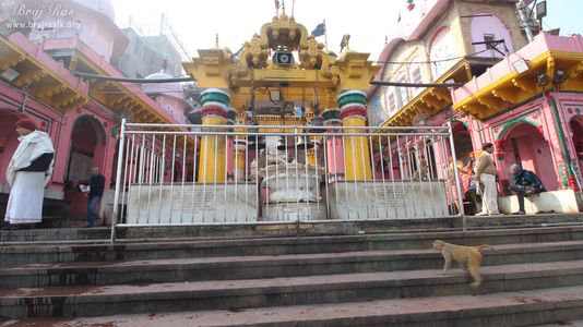 View of stairs at Vishram Ghat, Mathura
