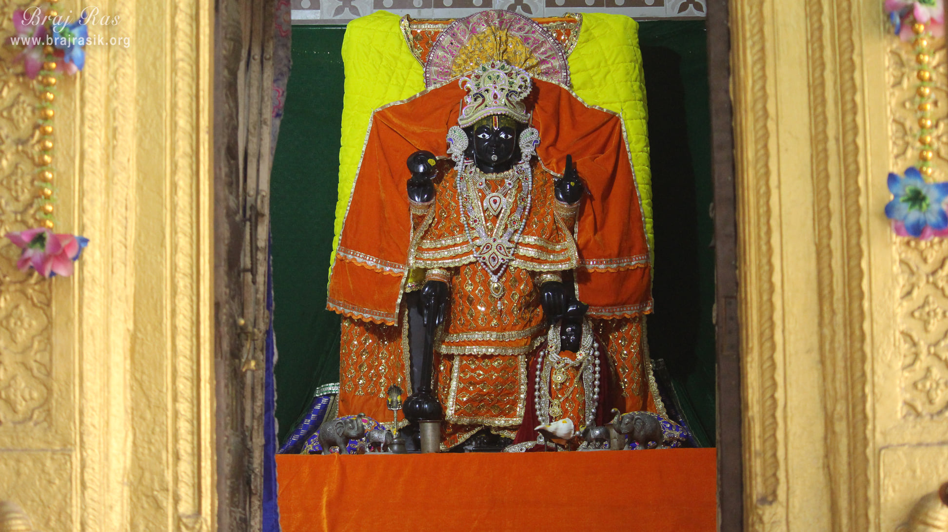Distant darshan of Lord at Shri Dirgh Vishnu Temple, Mathura