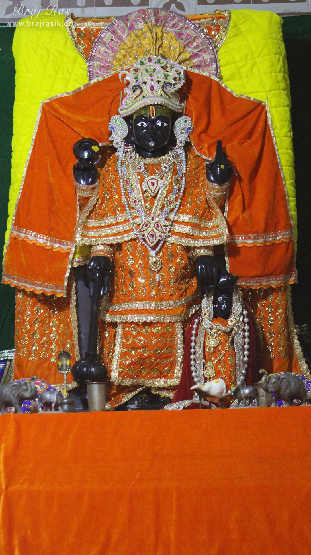 A full darshan of Lord at Shri Dirgh Vishnu Temple, Mathura