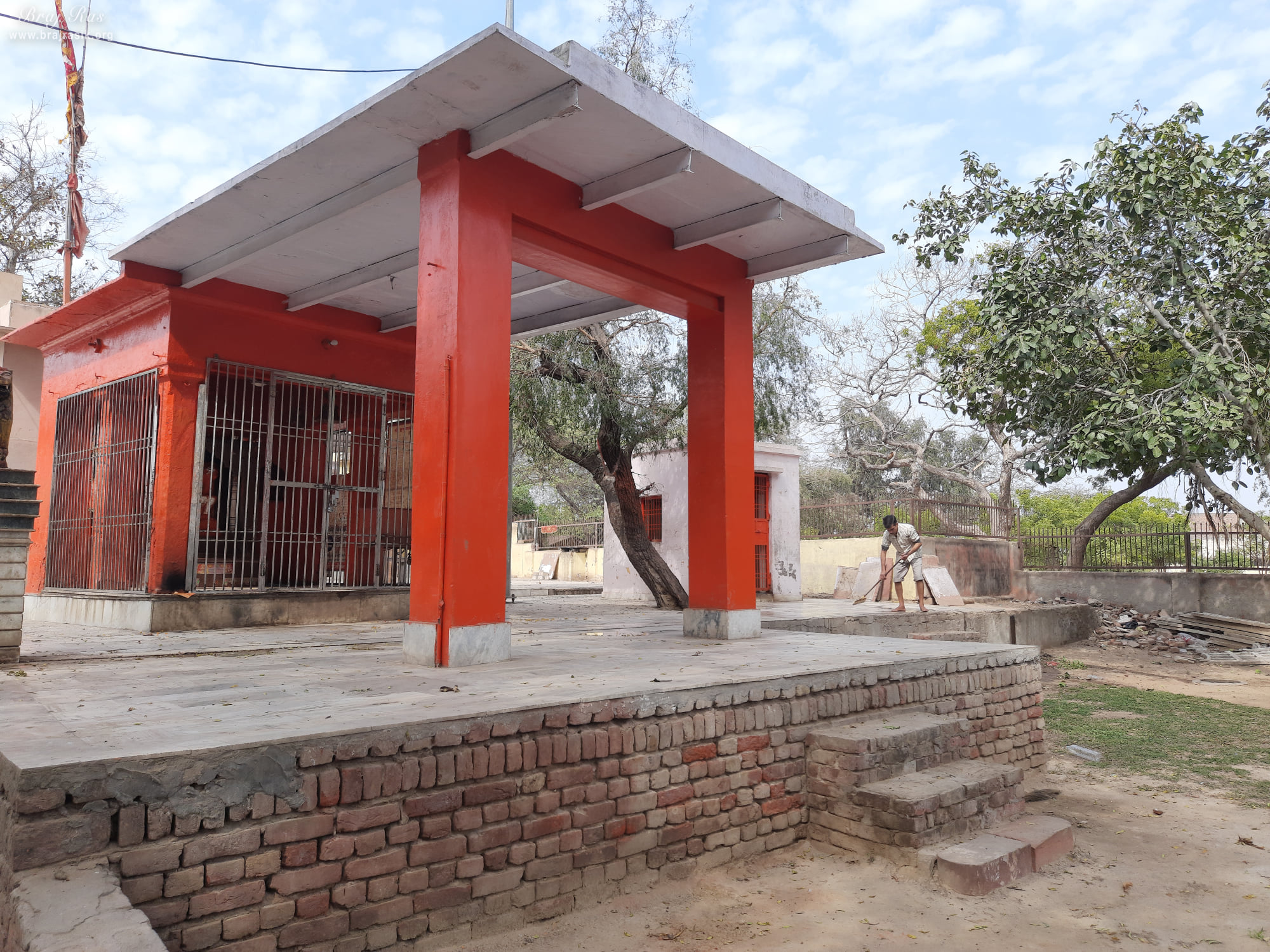 Lord Hanuman Temple from the gate at Kankali ­Devi Temple, Mathura