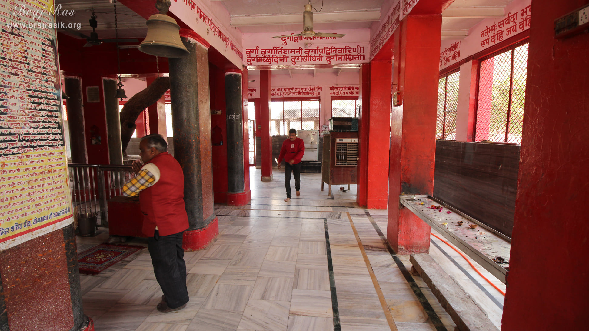 Temple courtyard view at Kankali ­Devi Temple, Mathura