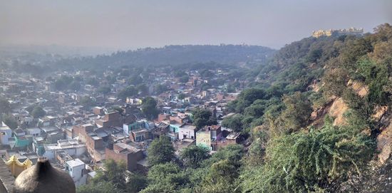 Glimpses of Barsana, Shri Radha's place. [Bird eye view]