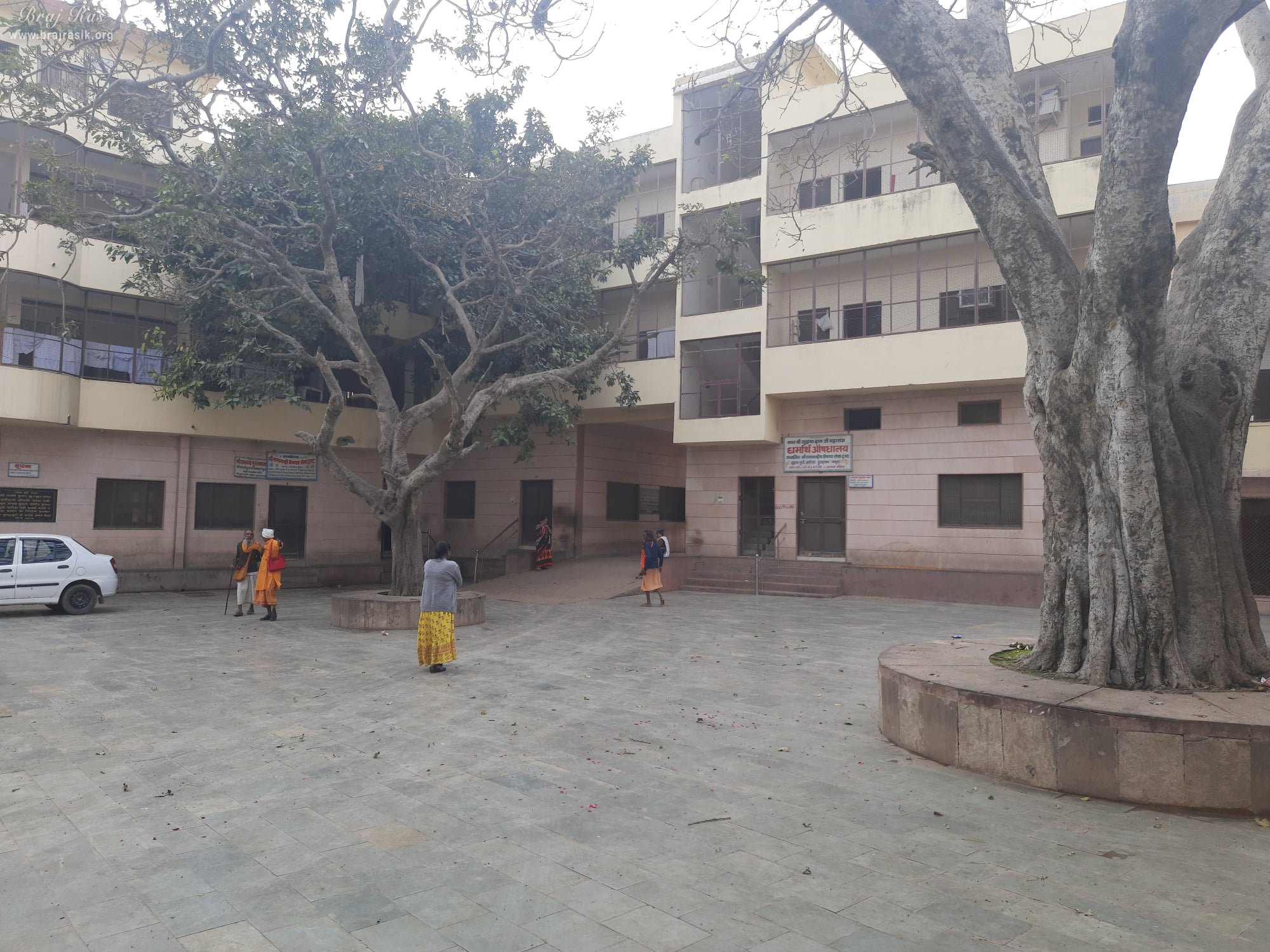 Beautiful inside view of Shri Sudama Kuti, Vrindavan