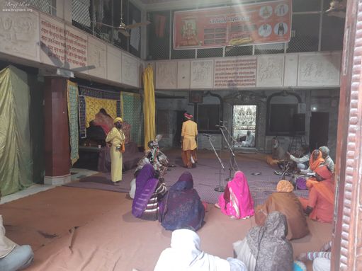 Inside view of Shri Sitaram Temple at Shri Sudama Kuti, Vrindavan