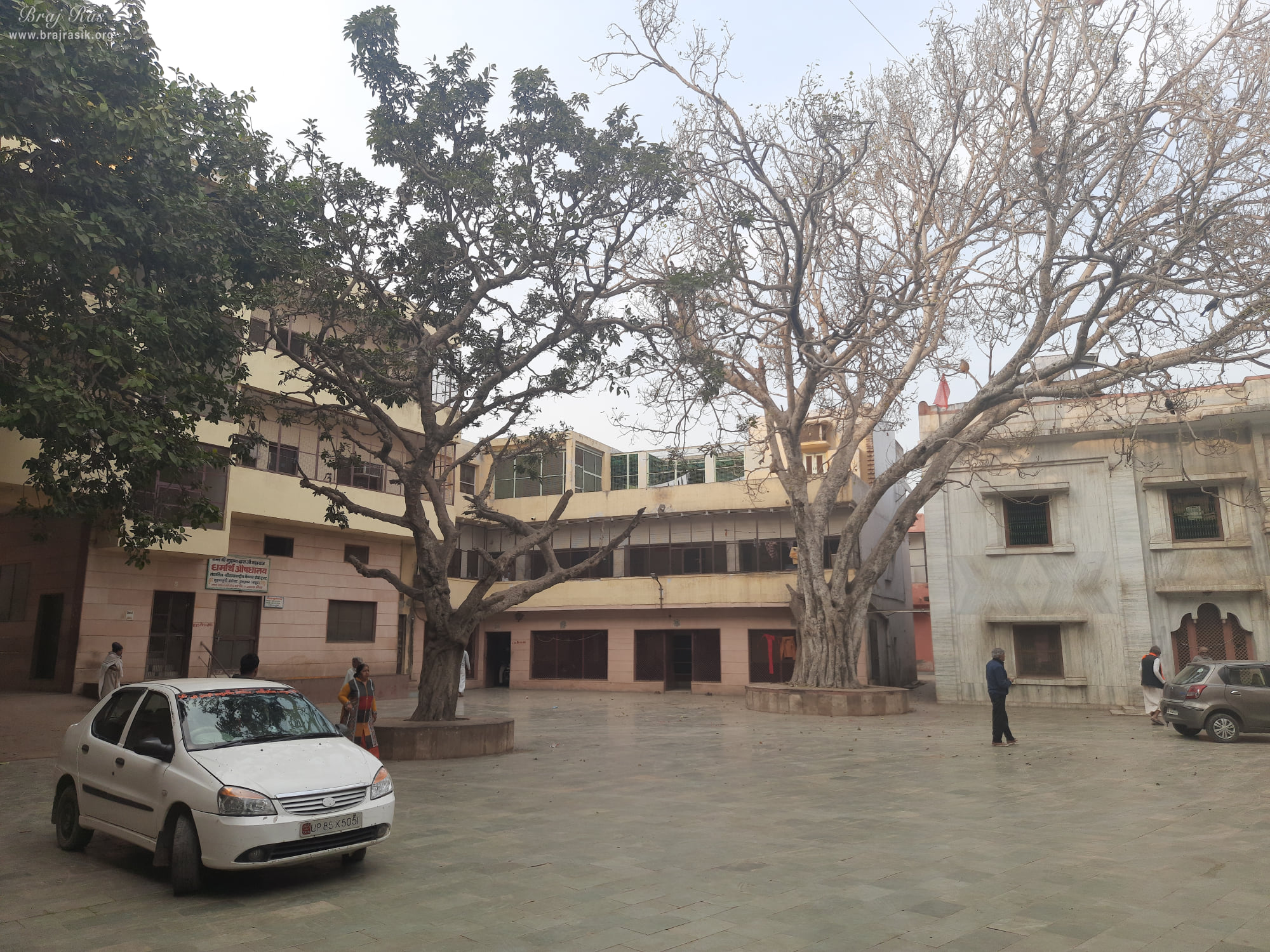 A nice and beautiful inside view of Shri Sudama Kuti, Vrindavan