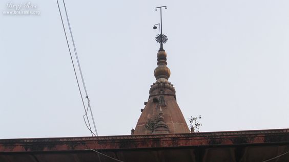 View of the dome and top at Tikari Rani Temple (Devraha Baba Bhakti Dham), Vrindavan