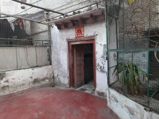 Inside entrance door at Shri Radha Gokulananda Temple, Vrindavan