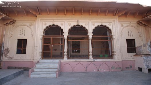 View of temple jagmohan at Shri Vrindavan Vihari Temple, Vardhman Kunj, Vrindavan
