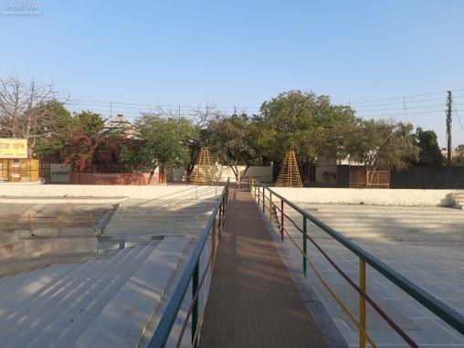 A bridge made to cross Yamuna Ji at Nikunj Van, Vrindavan