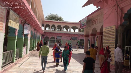 View of the temple from inside at Shri Dauji temple, Lauhavan