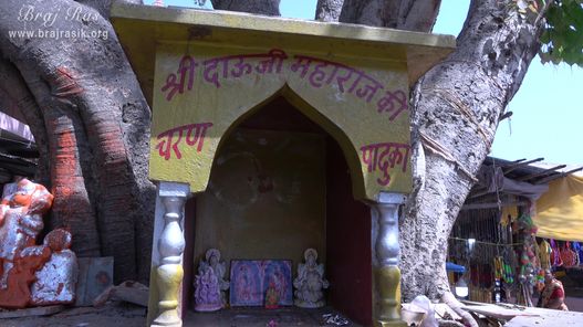 Darshan of foot marks of Shri Balram Ji at Shri Dauji temple, Lauhavan