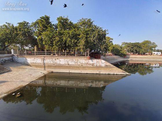 Beautiful view of stairs at Chandra Sarovar at Surdas Kuti, Chandra Sarovar, Parasauli