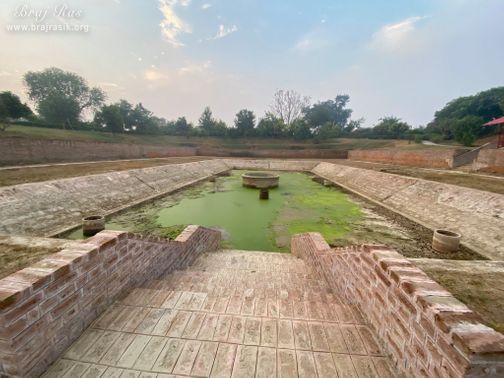Stairs of Ramtal Kund at Ramtal, Vrindavan