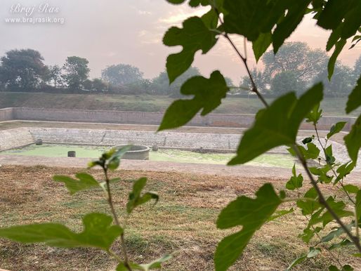 A unique view of Ramtal Kund at Ramtal, Vrindavan