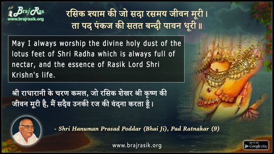 रसिक श्याम की जो सदा - श्री हनुमान प्रसाद पोद्दार (भाईजी), पद रत्नाकर, वंदना एवं प्रार्थना (9.1)