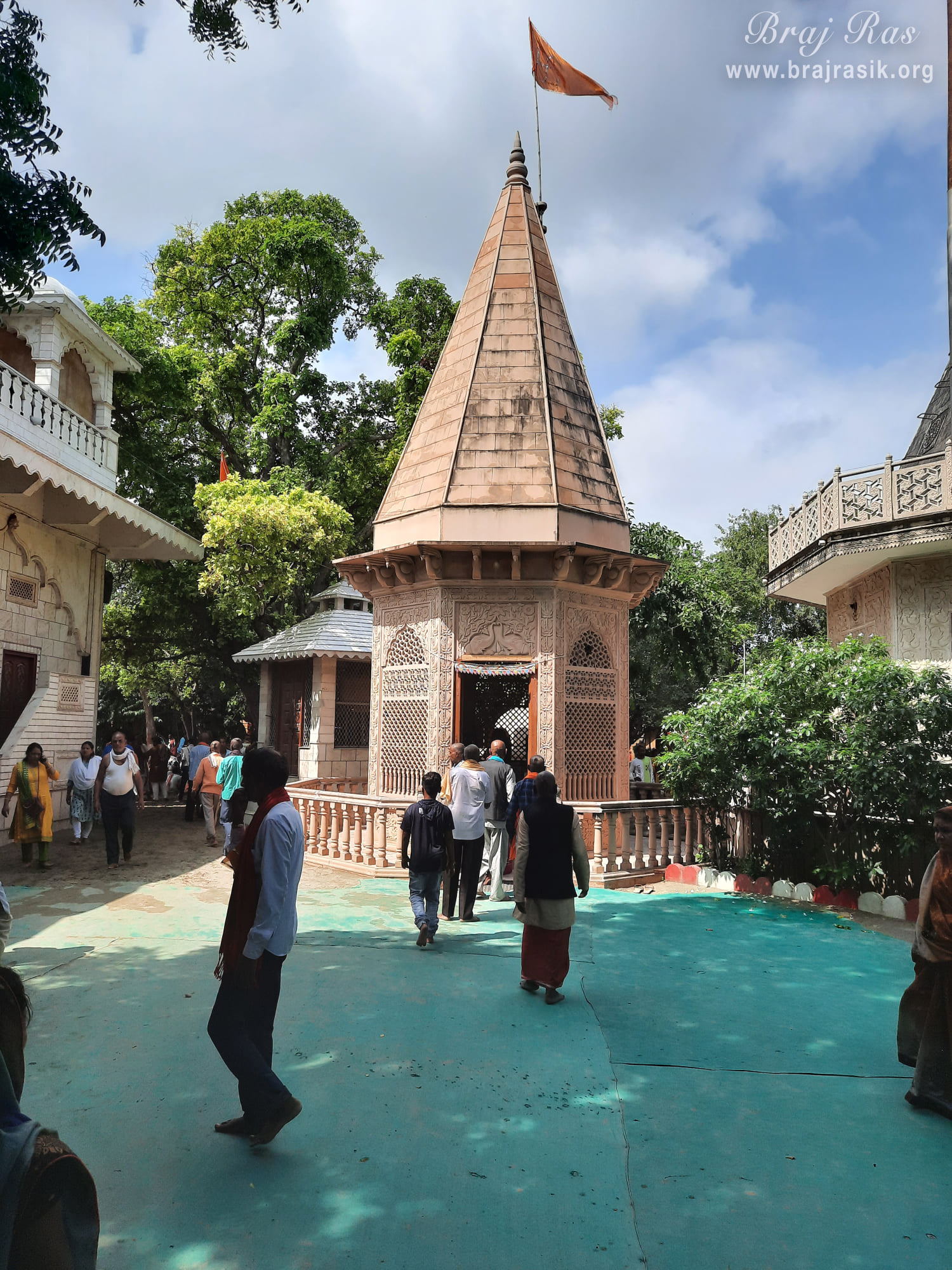 View of Shri Raman Bihari Temple at Ramanreti, Gokul - Braj.