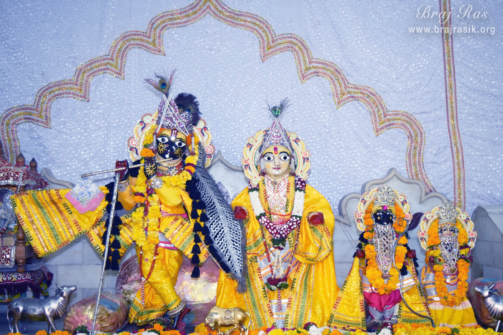Darshan of Shri Raman Bihari Ji at Ramanreti, Gokul - Braj.