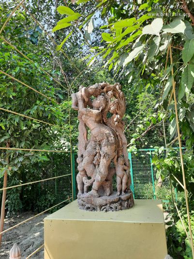 View of a sculpture at Ramanreti, Gokul - Braj.