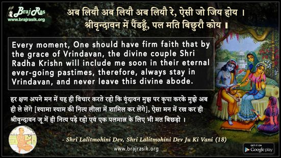 अब लियौ अब लियौ अब लियौ रे - श्री ललितमोहिनी देव जू की वाणी (19)