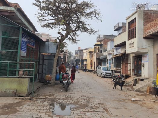 View of surroundings of Hanuman Garhi Temple, Vrindavan.